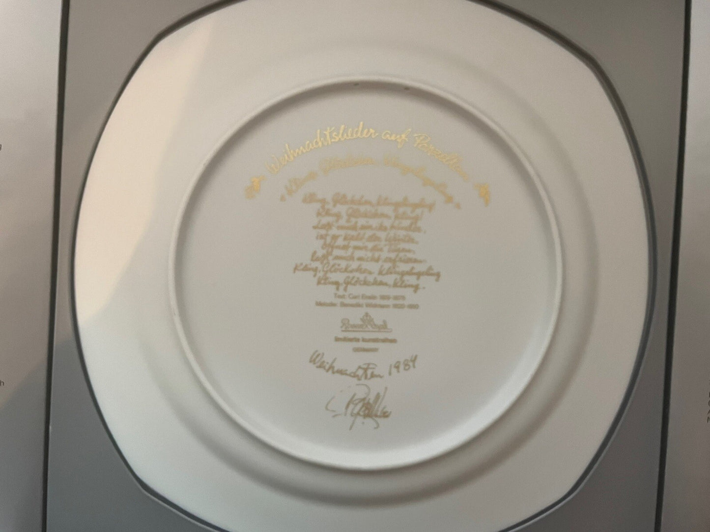 Rosenthal – Weihnachtslieder auf Porzellan – Bjørn Wiinblad – OVP