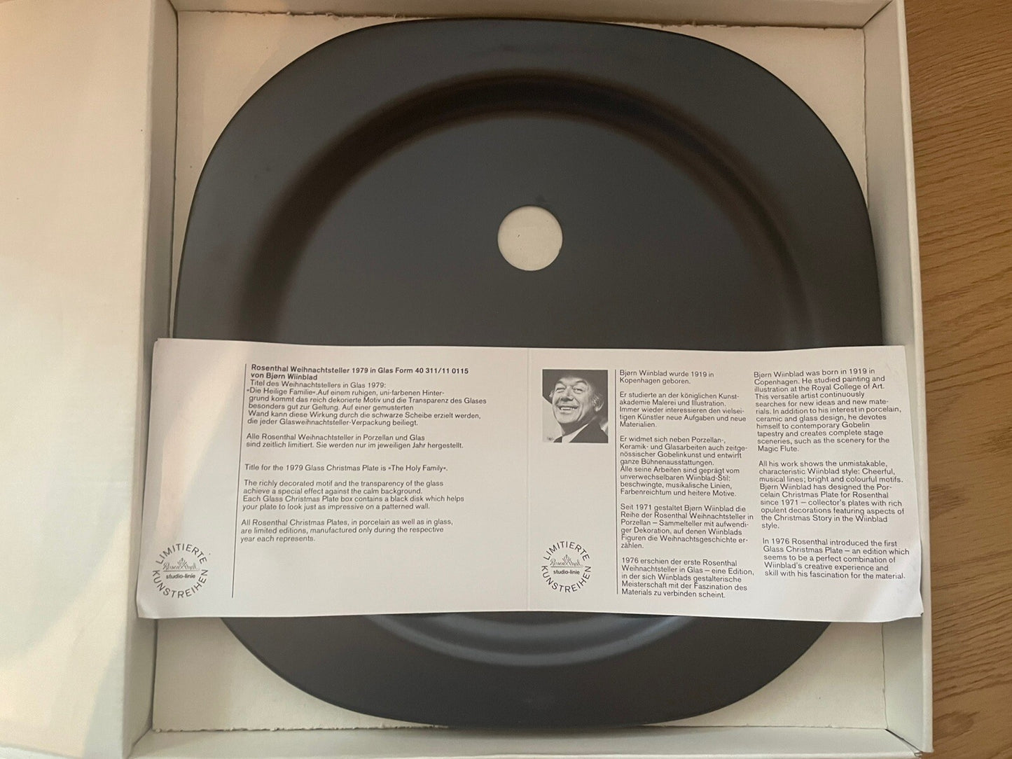Rosenthal Weihnachtsteller 1979 – Björn Wiinblad – Originalverpackung