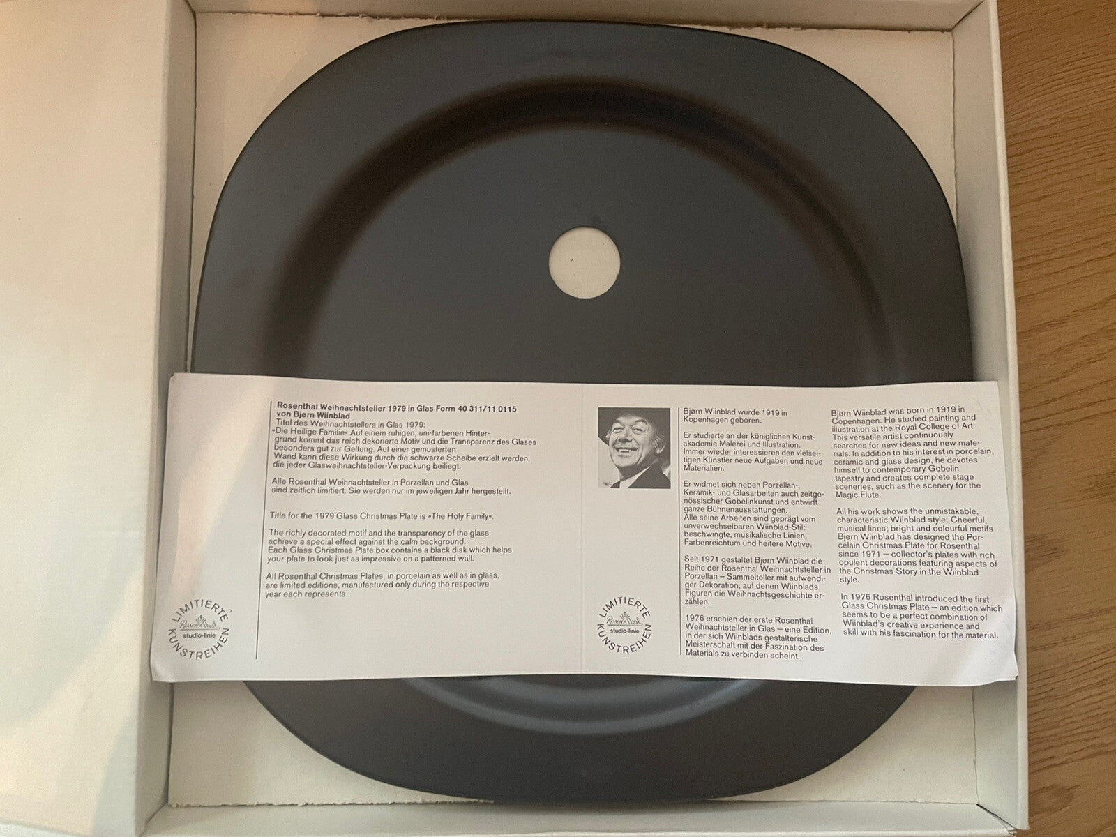 Rosenthal Weihnachtsteller 1979 – Björn Wiinblad – Originalverpackung