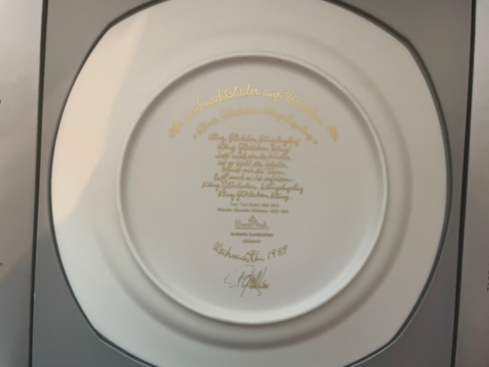 Rosenthal – Weihnachtslieder auf Porzellan – Bjørn Wiinblad – OVP