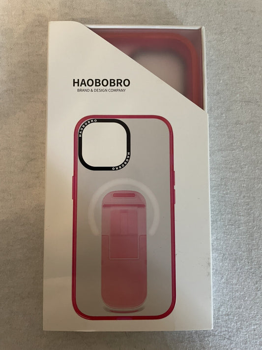HAOBOBRO für iPhone 15 Pro Hülle mit Standfunktion