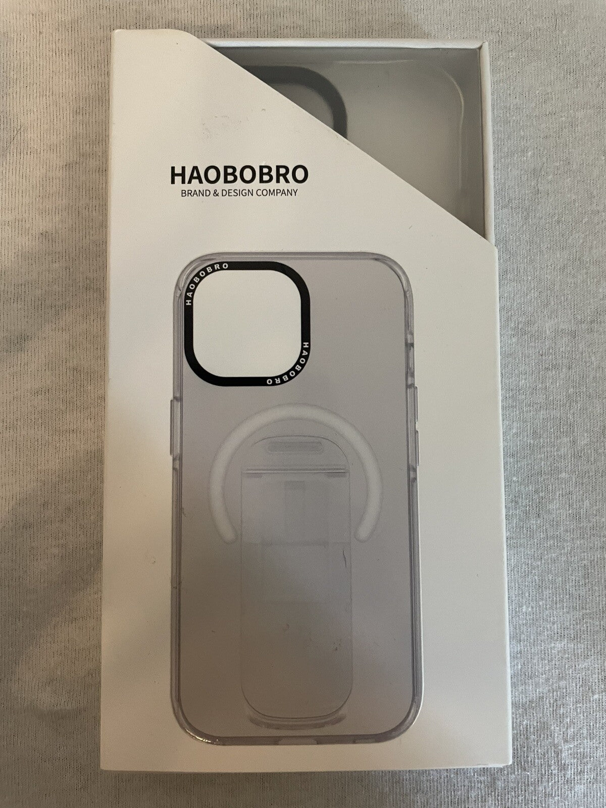 HAOBOBRO für iPhone 15 Pro Hülle mit Standfunktion