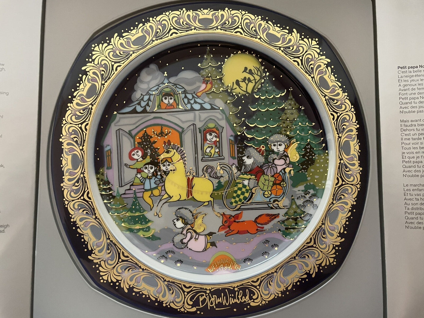 Rosenthal – Weihnachtslieder auf Porzellan – Bjørn Wiinblad – OVP