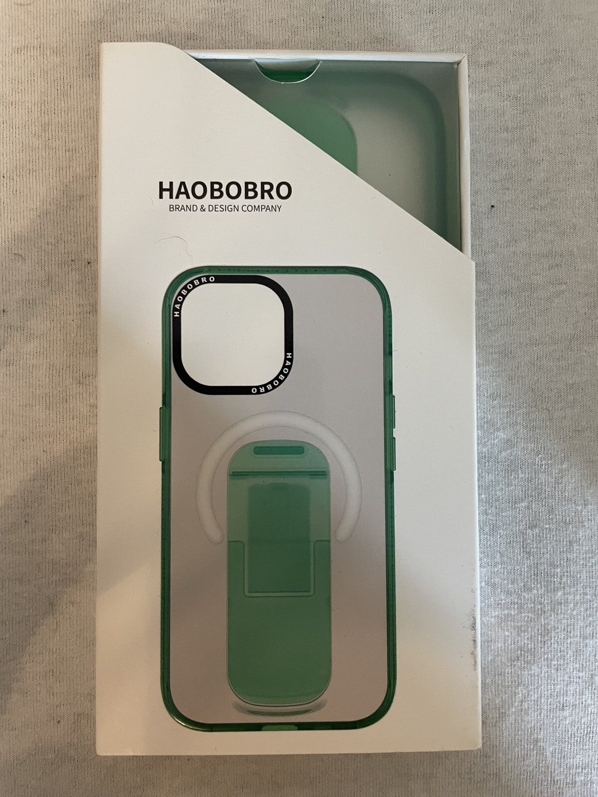 HAOBOBRO für iPhone 15 Pro Hülle mit Standfunktion
